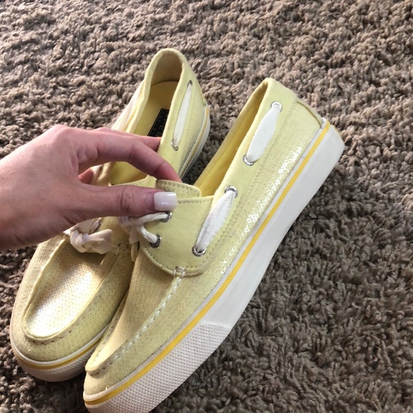 Sperry Shoes - Yellow sequin Sperry’s
